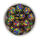 Rainbow Confetti Rhinestone Beads 20mm (Package of 10)