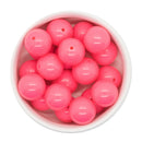 Neon Pink Solid Beads 20mm (Package of 10)