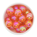 Orange Iridescent Crackle Beads 20mm (Package of 10)