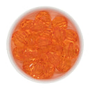 Orange Translucent Facet Beads 20mm (Package of 10)