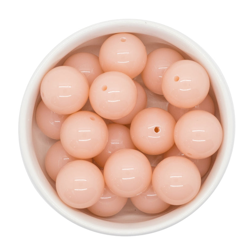 Peach Jelly Beads 20mm (Package of 10)