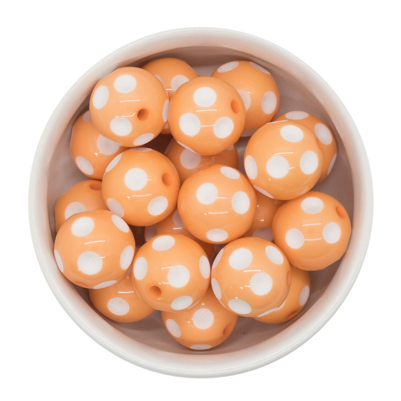 Sherbet Polka Dot Beads 20mm (Package of 10)