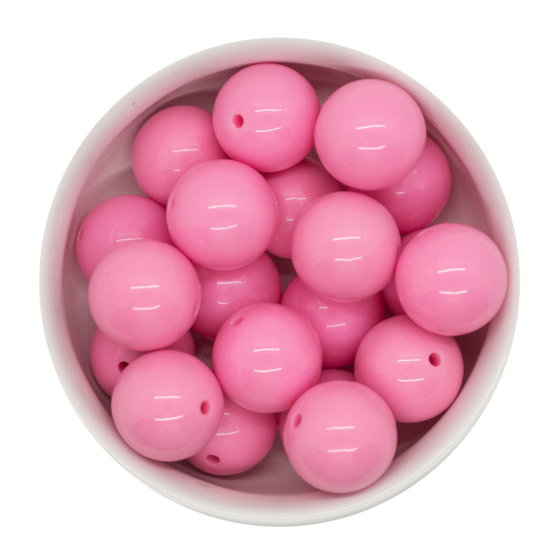 Bubblegum Pink Solid Beads 20mm (Package of 10)