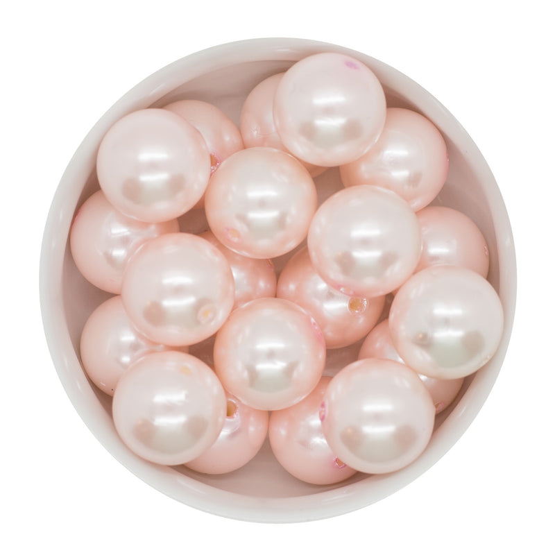 Barely Pink Pearl Beads 20mm (Package of 10)