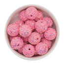 Neon Light Pink Chunky Glitter Beads 20mm (Package of 10)