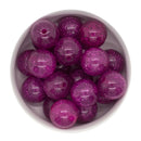 Magenta Glitter Beads 20mm (Package of 10)