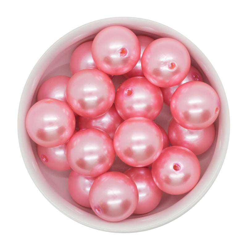 Pink Lemonade Pearl Beads 20mm