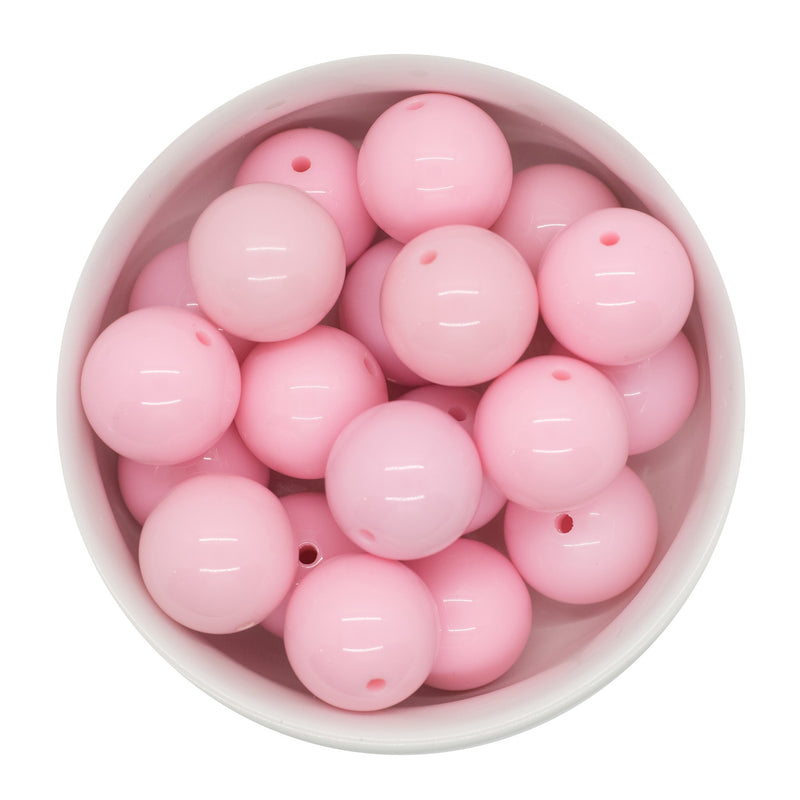 Light Pink Solid Beads 20mm (Package of 10)