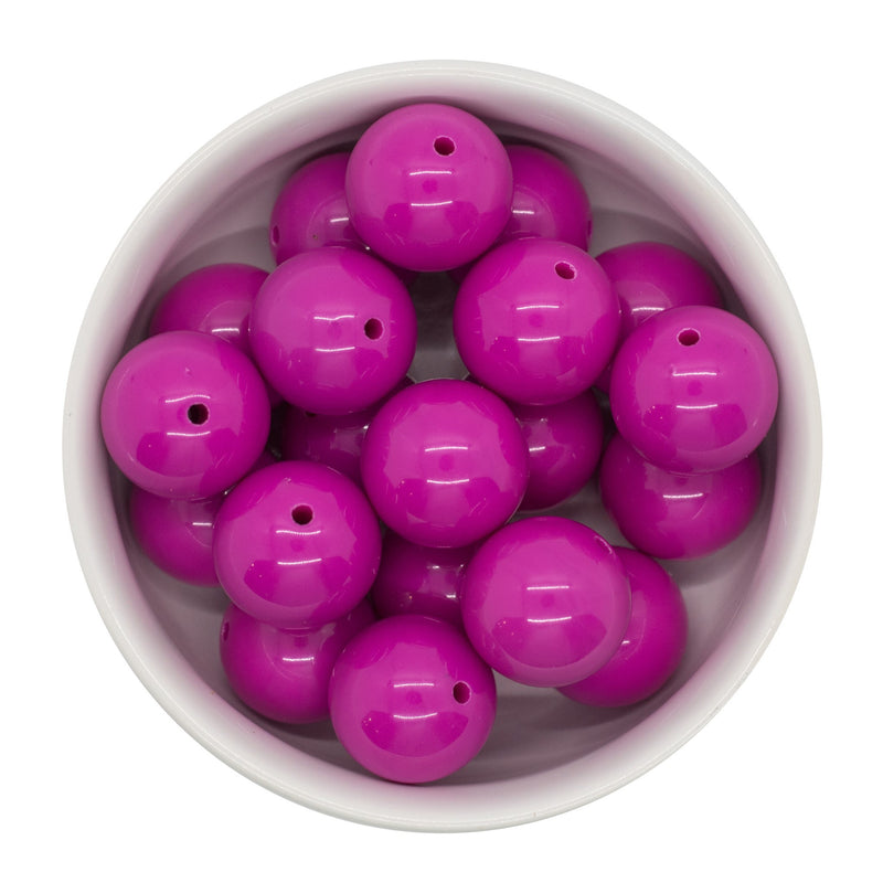 Magenta Solid Beads 20mm (Package of 10)