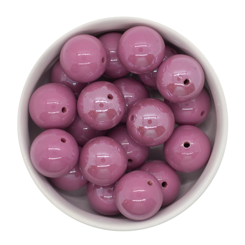 Mulberry Iridescent Beads 20mm