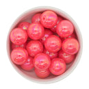 Neon Pink Iridescent Beads 20mm (Package of 10)