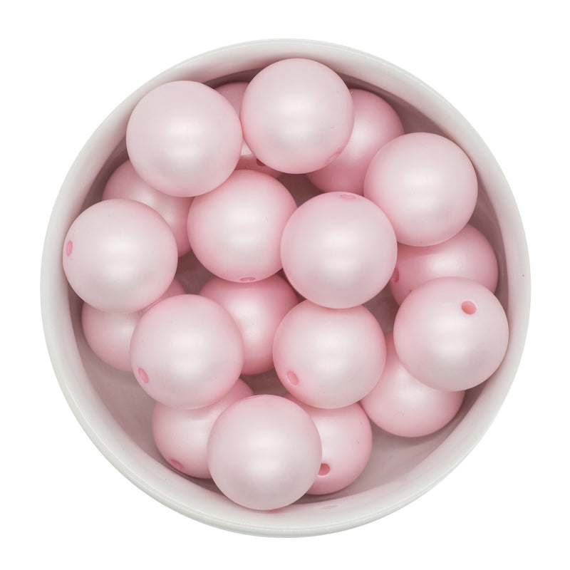 Powder Pink Matte Beads 20mm (Package of 10)