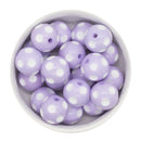 Light Lavender Polka Dot Beads 20mm (Package of 10)