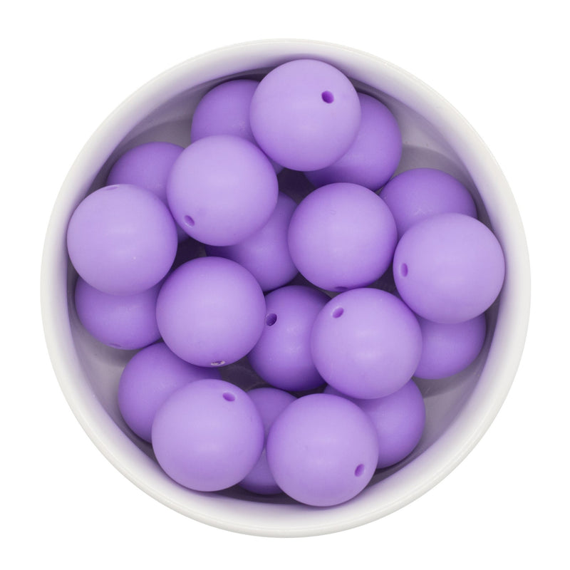 Lilac Chalk Matte Beads 20mm