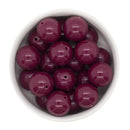 Plum Solid Beads 20mm (Package of 10)