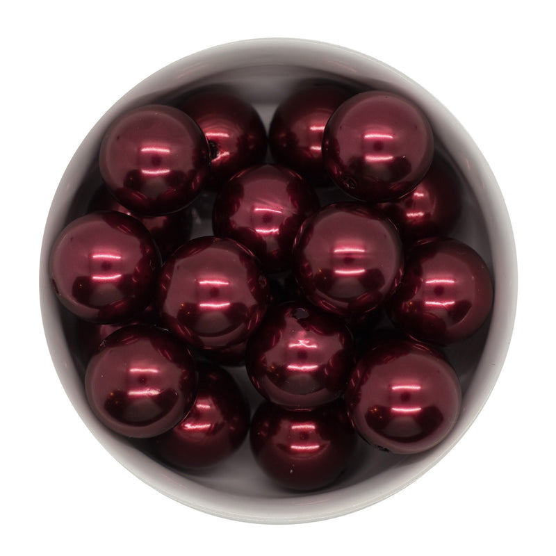 Garnet Pearl Beads 20mm
