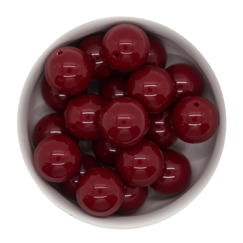 Garnet Solid Beads 20mm