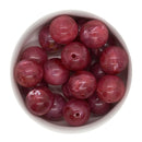 Hibiscus Red Marble Beads 20mm (Package of 10)