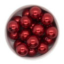 Red Pearl Beads 20mm (Package of 10)
