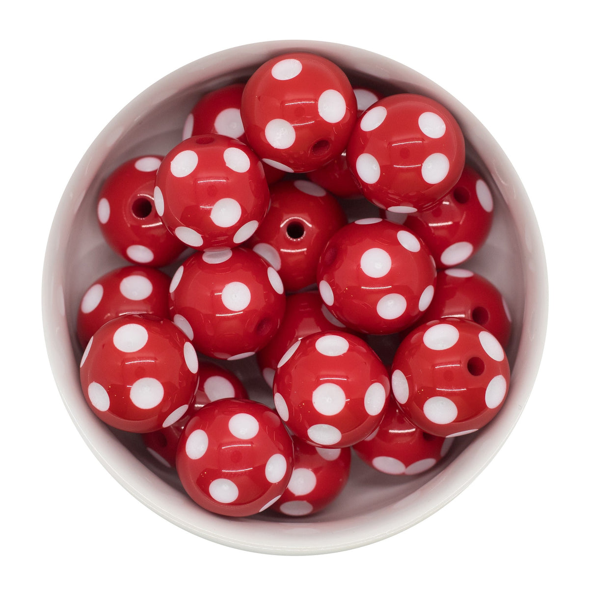 RedPolkaDotBubblegumBead20mm_1