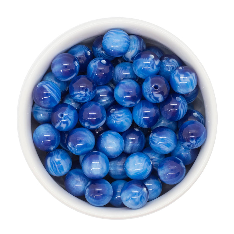 Blue Galaxy Beads 12mm