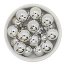 Silver UV Shine Beads 20mm (Package of 10)
