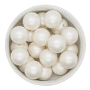 Antique White Matte Beads 20mm (Package of 10)