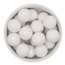 White Multifaceted Beads 20mm (Package of 10)