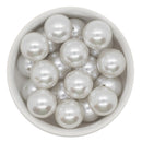 White Pearl Beads 20mm (Package of 10)