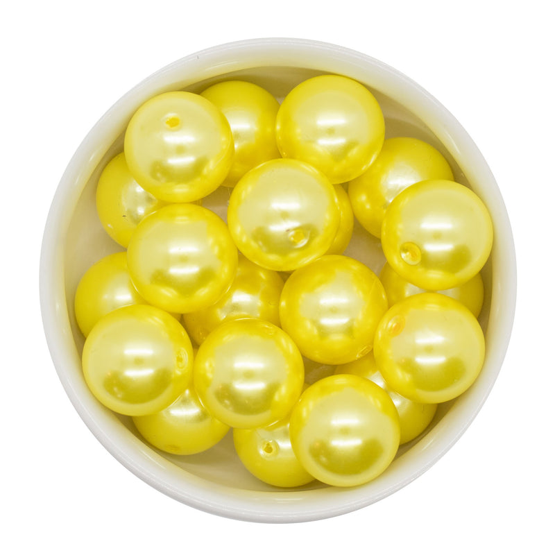 Daffodil Pearl Beads 20mm (Package of 10)