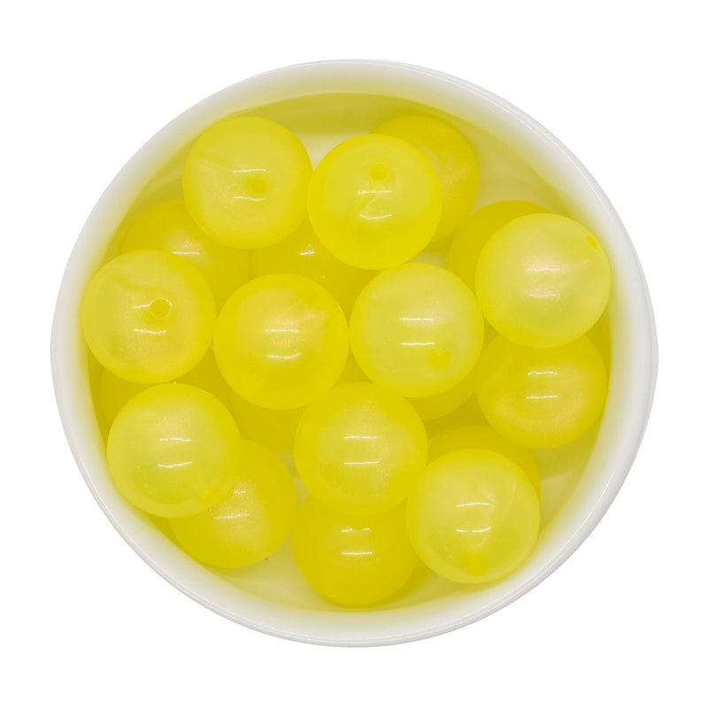 Daffodil Translucent Shimmer Beads 20mm (Package of 10)