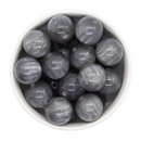 Grey Pearly Luster Beads 20mm (Package of 10)