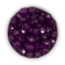 Plum Translucent Facet Beads 12mm (Package of 20)