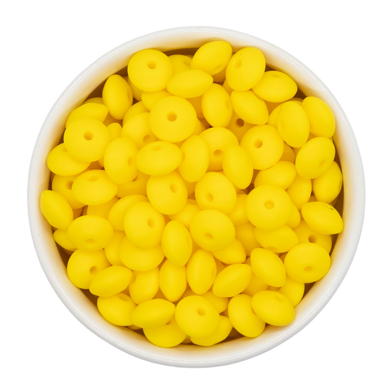 Daffodil Silicone Lentil Beads 7x12mm (Package of 20)