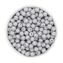 Coin Grey Solid Beads 8mm (Package of Approx. 50 Beads)