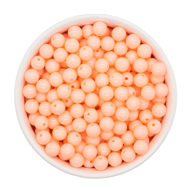 Cantaloupe Solid Beads 8mm (Package of Approx. 50 Beads)
