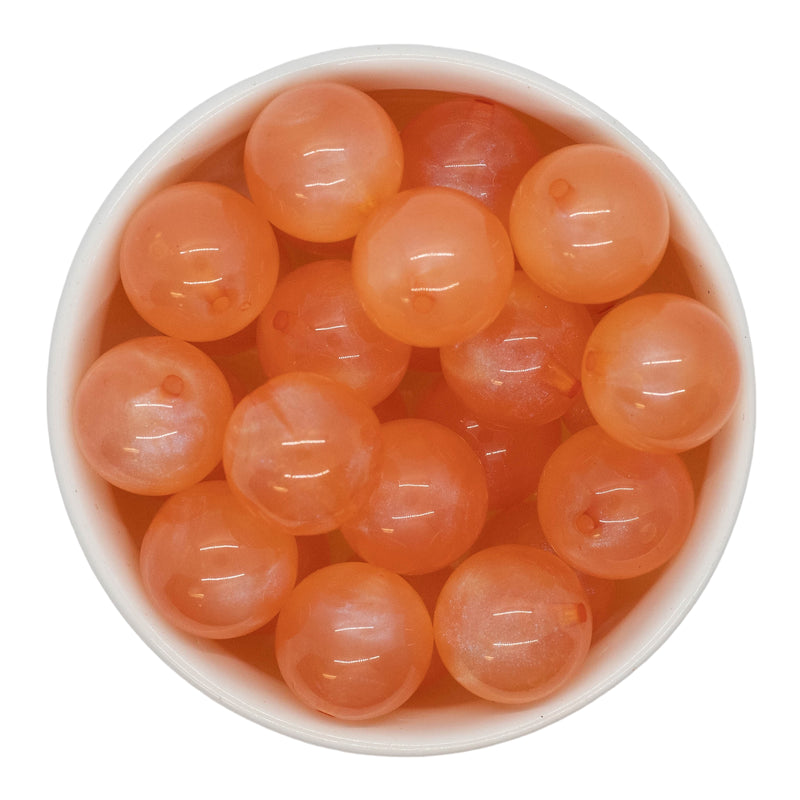 Creamsicle Translucent Shimmer Beads 20mm (Package of 10)