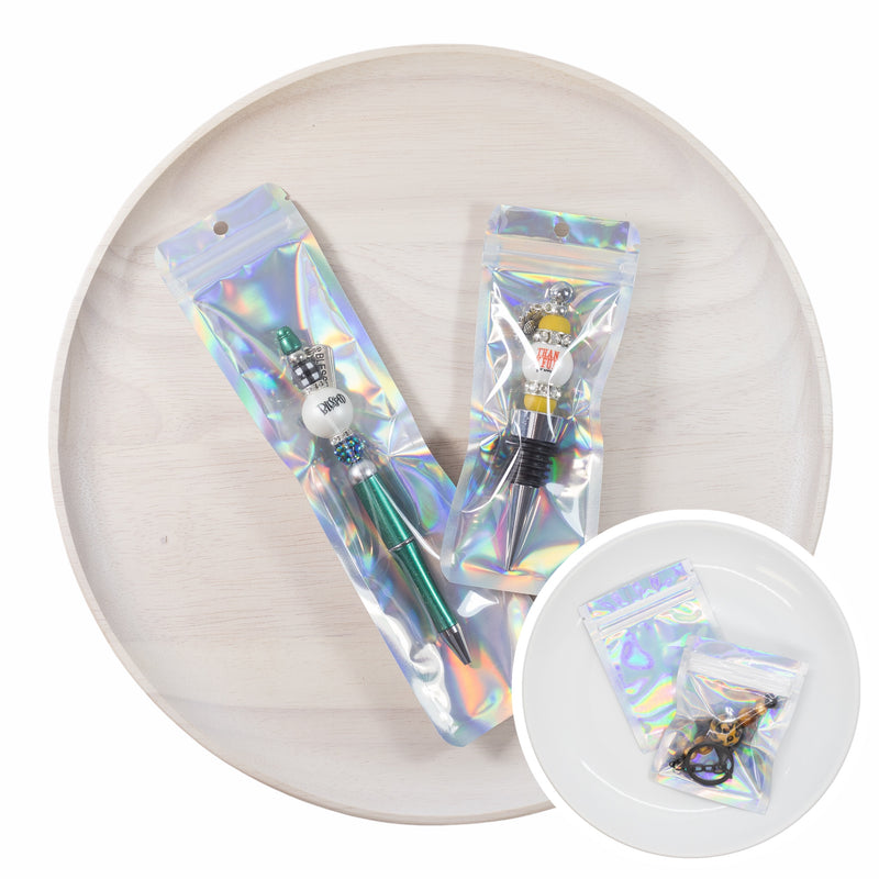 Holographic Pen, Keychain & Wine Stopper Bags