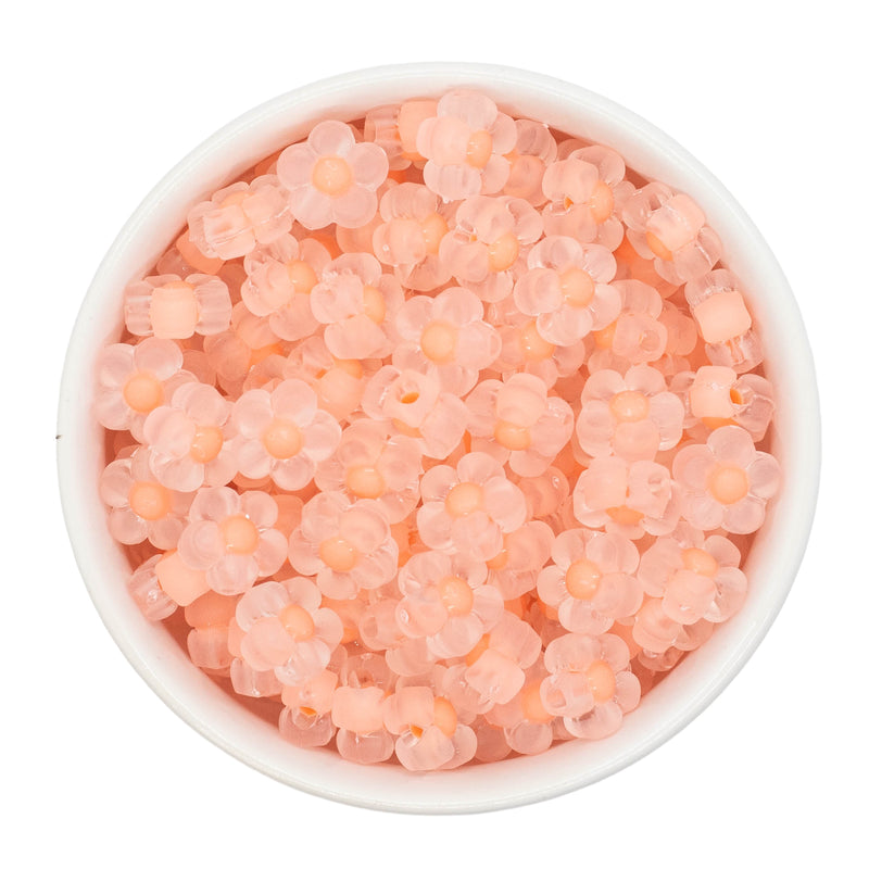 Sherbet Frosted Flower Beads 12mm (Package of 20)
