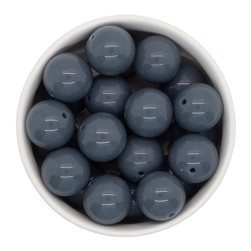 Fossil Grey Solid Beads 20mm