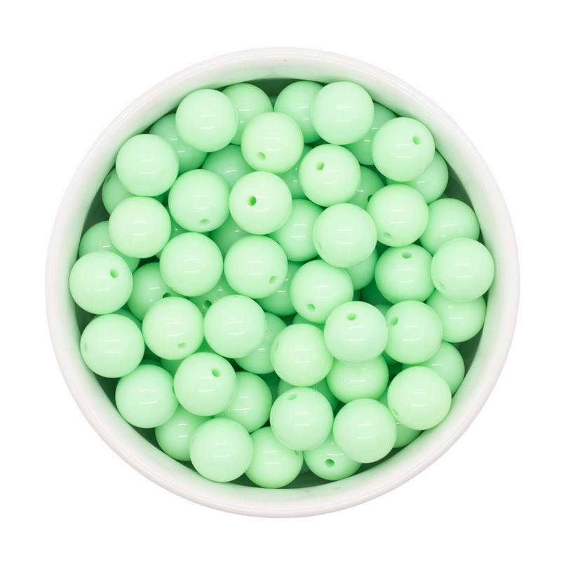 Pistachio Chalk Matte Beads 12mm (Package of 20)