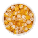Honey & Clear Duo Crackle Beads 12mm (Package of 20)