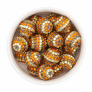 Autumn Striped Rhinestone Beads 20mm (Package of 10)