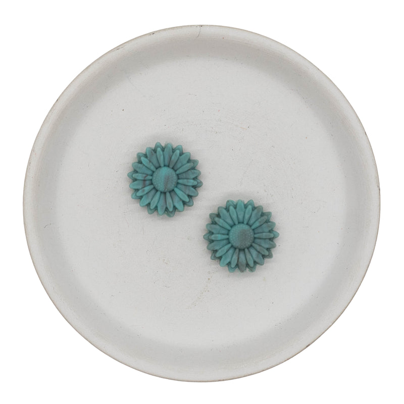 Boho Flower Silicone Focal Bead 22mm (Package of 2)
