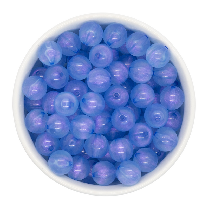 Cornflower Translucent Shimmer Beads 12mm