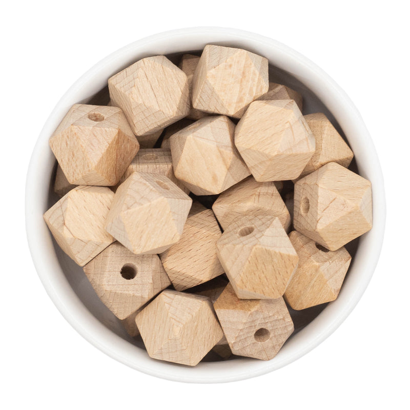 Hexagon Wood Beads 16mm (Package of 5)