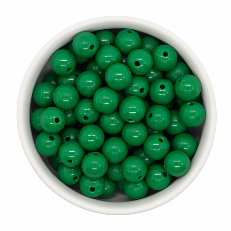 Green Solid Beads 12mm