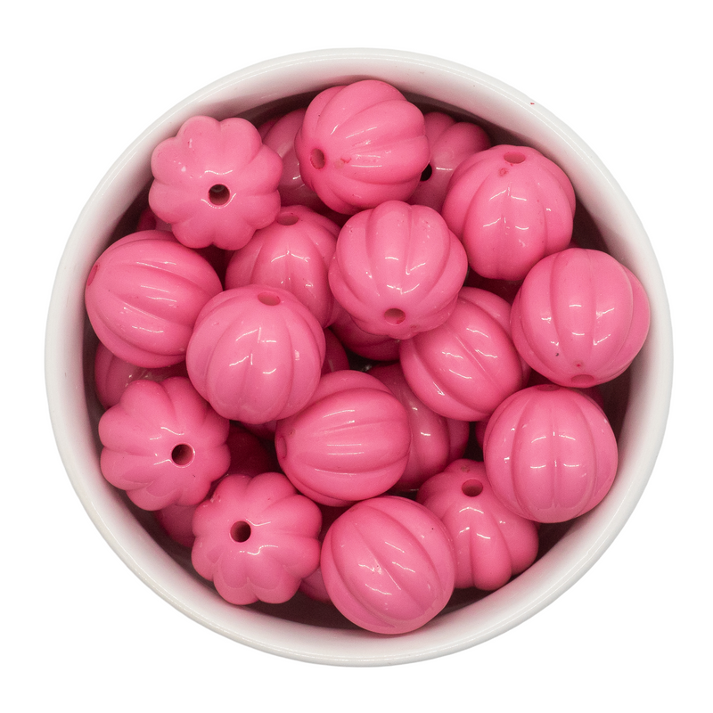 Bubblegum Pumpkin Beads 20mm (Package of 10)
