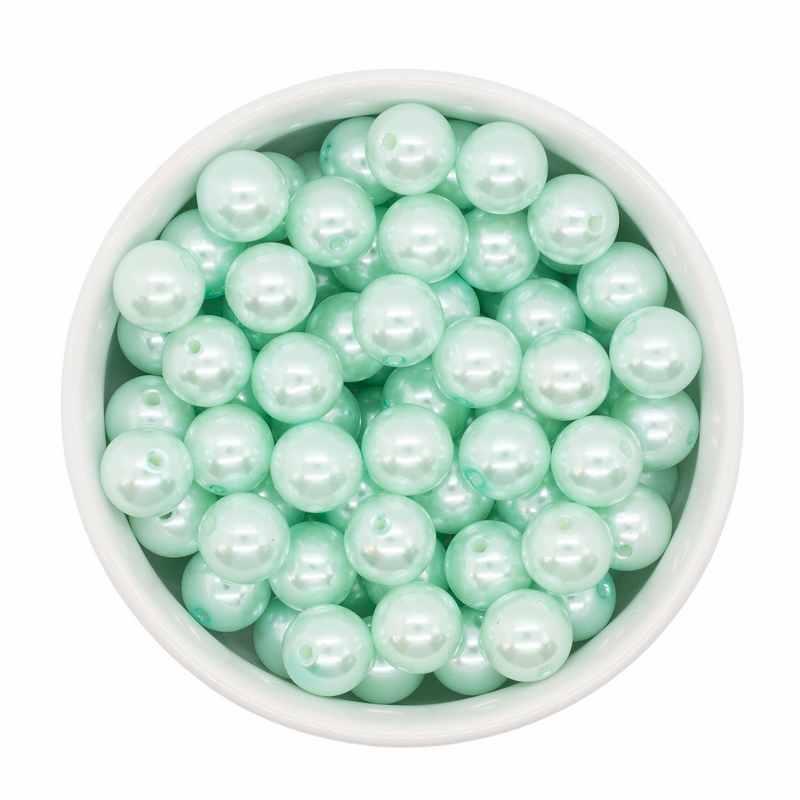 Cool Mint Pearl Beads 12mm (Package of 20)