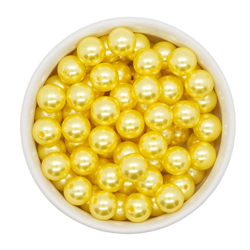 Daffodil Pearl Beads 12mm (Package of 20)